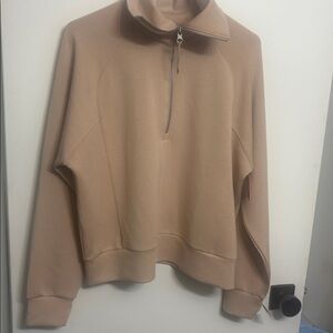 SPANX pull over 
Half Zip NWT large